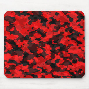 Mousepad Tapete do rato vermelho da camuflagem