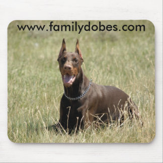 Mousepad Tapete do rato vermelho do Doberman