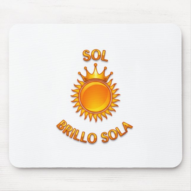 Mousepad Tapete para Ratón con Logo Sol Brillo Sola | Mouse (Frente)