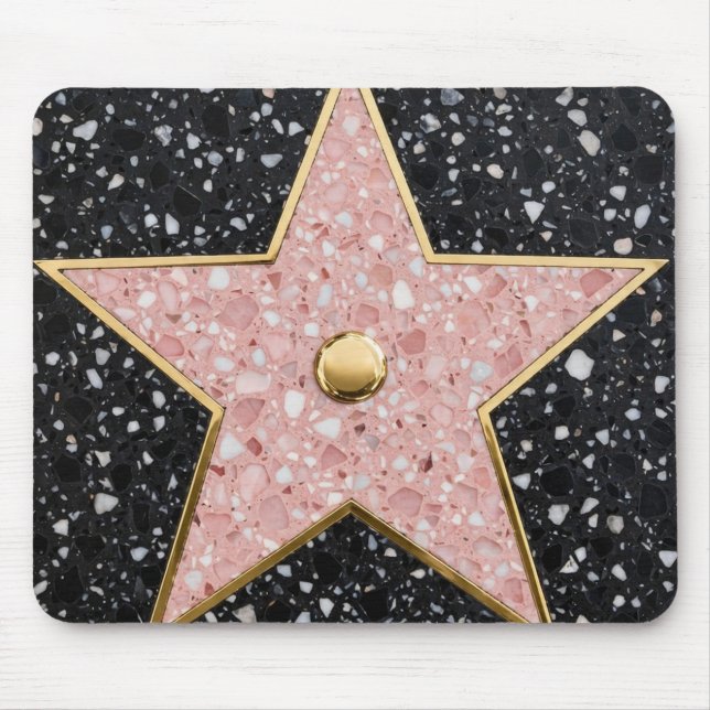 Mousepad Tapete Quadrado Hollywood Walk of Fame (Frente)