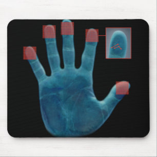 Mousepad Tapete rato impressões digitais