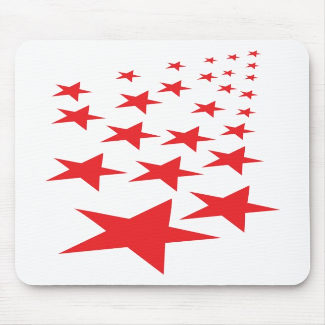 Mousepad tapete vermelho das estrelas (Frente)