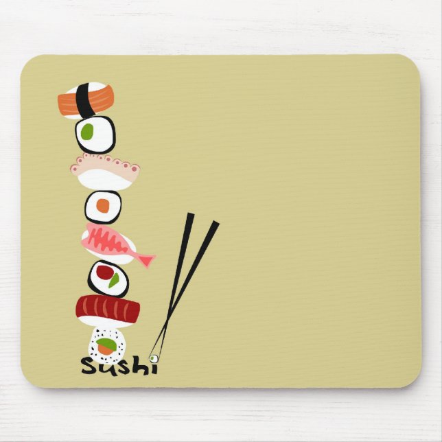 Mousepad tapetesushiamontonado (Frente)