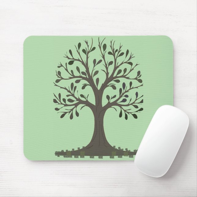Mousepad Tapis de Souris Arbre de Vie Décoration de Bureau  (Com mouse)