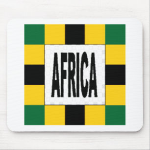 Mousepad Tapis de souris blanc Design AFRICA