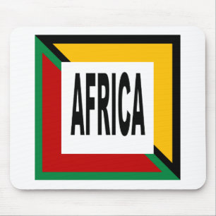Mousepad Tapis de souris blanc Design AFRICA