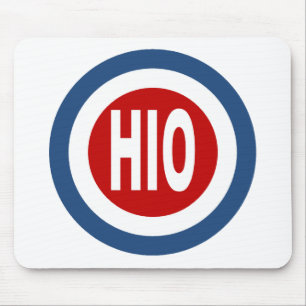 Mousepad Tapis de souris blanc OHIO