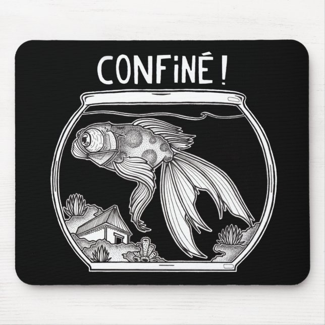 Mousepad Tapis de souris Confiné (Frente)