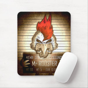 Mousepad Tapis De Souris Rooster Vintage