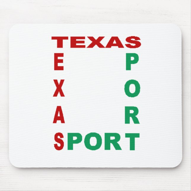 Mousepad Tapis de souris  TEXAS  SPORT (Frente)