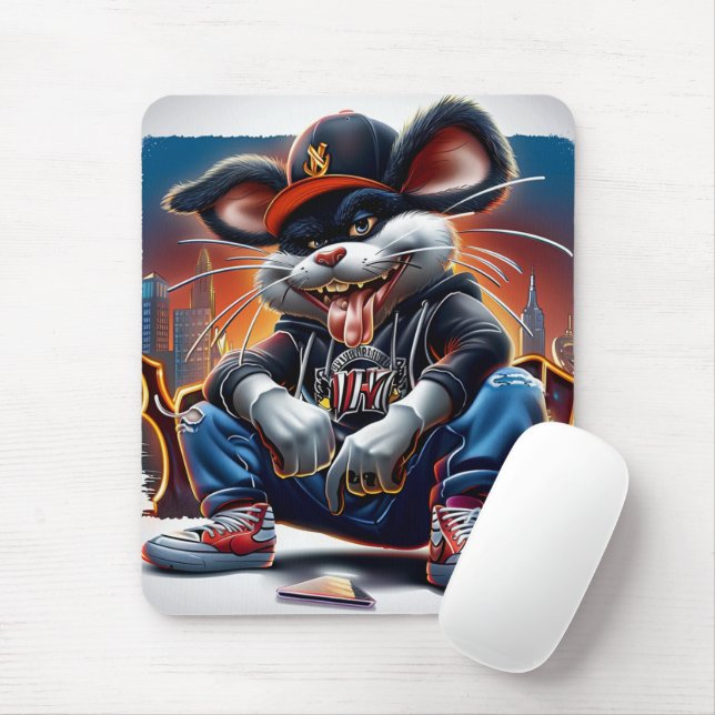 Mousepad Tapis Sourie Rap Série 1 -5 (Com mouse)