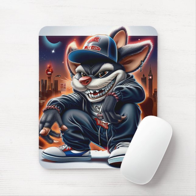 Mousepad Tapis Sourie Rap Série 1 -6 (Com mouse)