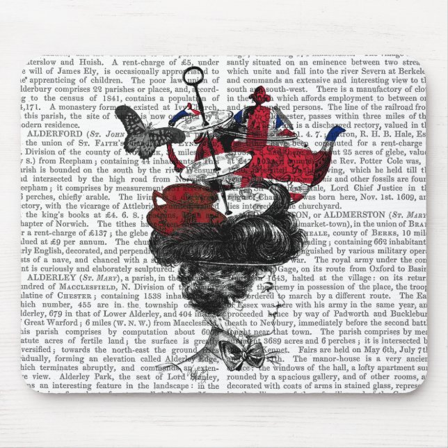 Mousepad Tarde Britânica Tea Hat (Frente)