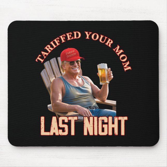 Mousepad Tarifado à sua mãe Pai Engraçado Memória 1 (Frente)