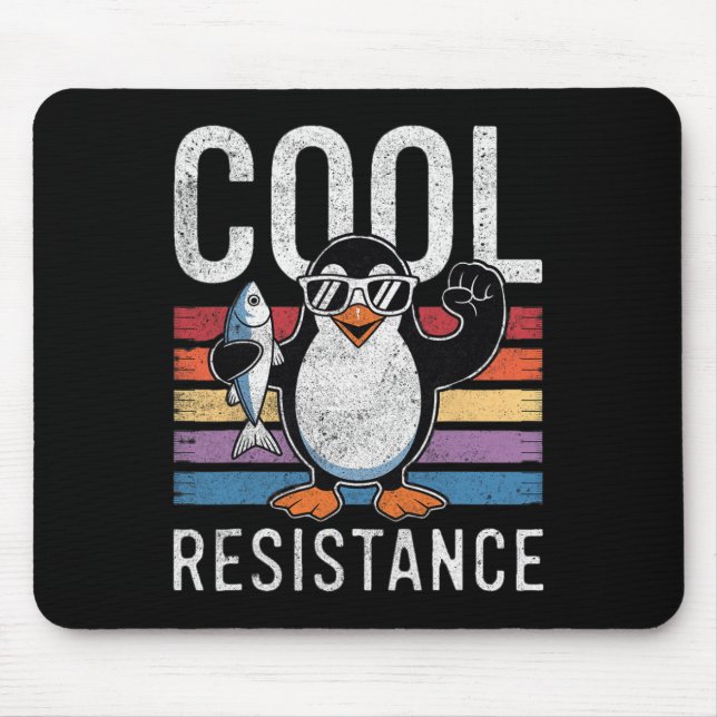 Mousepad Tarifas de Pinguins de Resistência Legal e Sutil P (Frente)