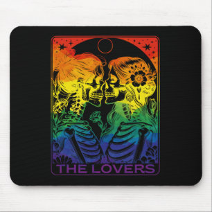 Mousepad Tarot Card Os Amantes Arco-Íris Beijando A Pele Lé