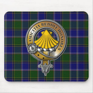 Mousepad Tartan & Crachá de impressão