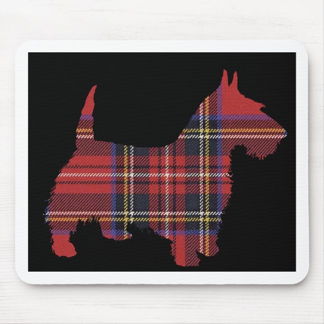 Mousepad Tartan do cão do Scottie (Frente)