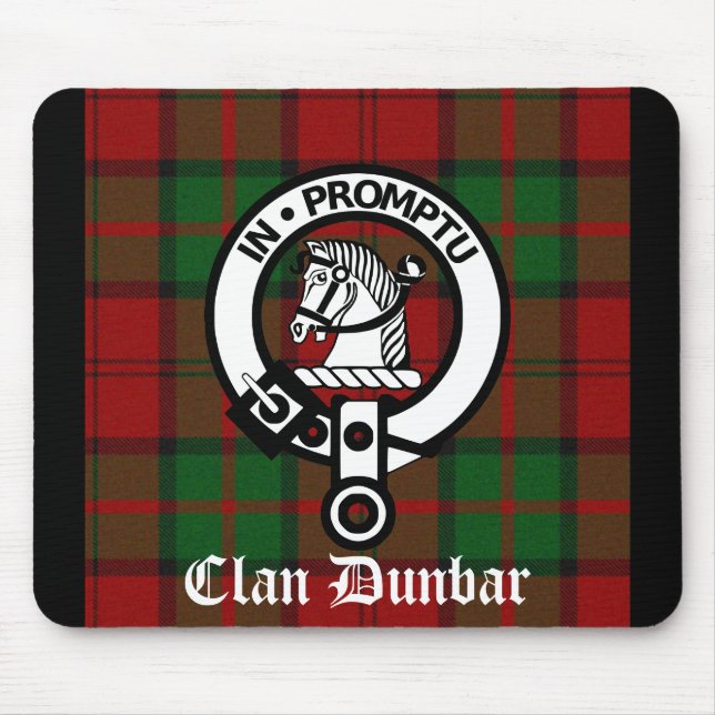 Mousepad Tartan e Brasão do Clã Dunbar (Frente)