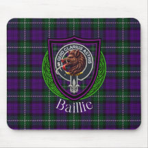 Tartan e Brasão do Clã Escocês Baillie 