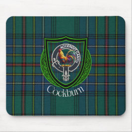 Mousepad Tartan e Brasão do Clã Escocês Cockburn