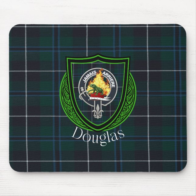 Mousepad Tartan e Brasão do Clã Escocês Douglas (Frente)