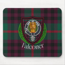 Mousepad Tartan e Brasão do Clã Escocês Falconer