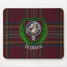 Tartan e Brasão do Clã Escocês Hepburn 