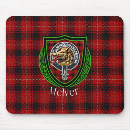 Mousepad Tartan e Brasão do Clã Escocês McIver