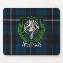 Mousepad Tartan e Brasão do Clã Escocês Ramsay