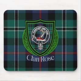 Mousepad Tartan e Brasão do Clã Escocês Rose