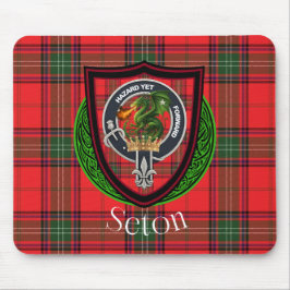 Mousepad Tartan e Brasão do Clã Escocês Seton