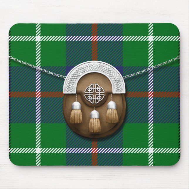 Mousepad Tartan e Sporran de Duncan do clã (Frente)