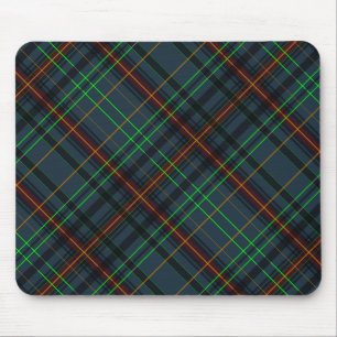 Mousepad Tartan em azul, laranja, verde...