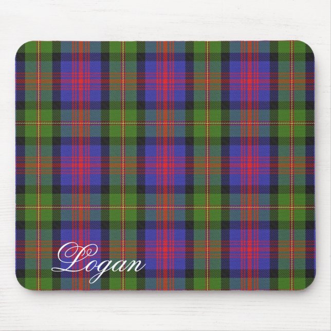 Mousepad Tartan escocês majestoso de Logan do clã (Frente)