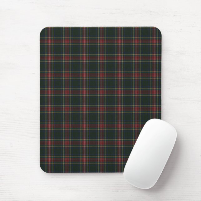 Mousepad Tartan Escocês Original Stewart Preto Moderno (Com mouse)