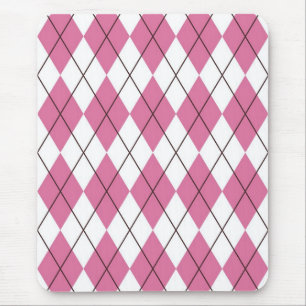 Mousepad Tartan-Pattern Pinky dos anos 70