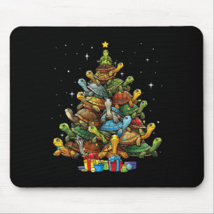 Mousepad Tartaruga Árvore de Natal Árvore Adorável Tartarug