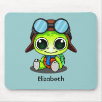 Tartaruga bonito personalizada de Chibi no chapéu