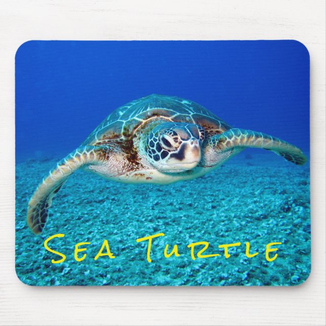 Mousepad Tartaruga de mar da natação (Frente)