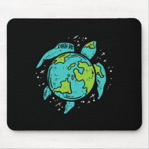 Mousepad Tartaruga do Mar do Dia da Terra Salva Nossos Anim
