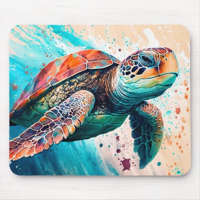 Mousepad Tartaruga-do-mar-doce (Frente)