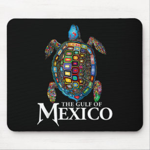 Mousepad Tartaruga Do Mar Gráfico Do Golfo Do México Nunca