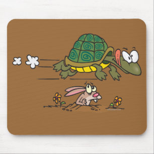 Mousepad tartaruga e desenho animado
