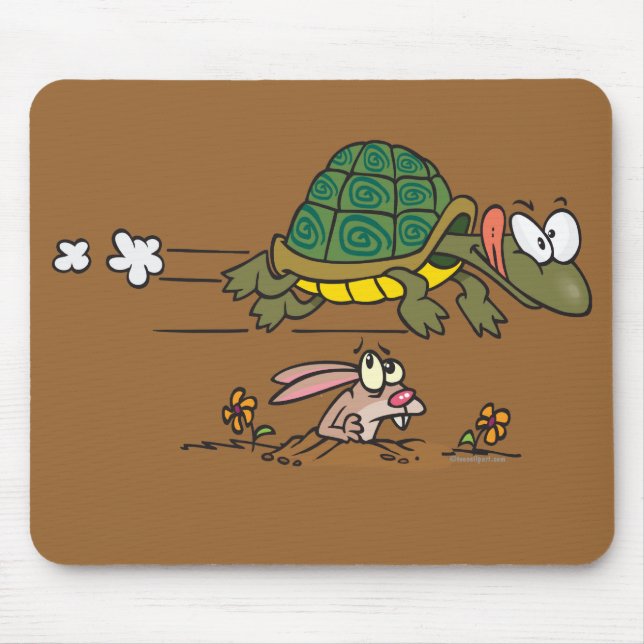 Mousepad tartaruga e desenho animado (Frente)