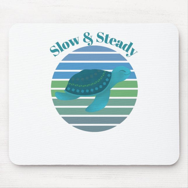 Mousepad Tartaruga lenta e constante (Frente)