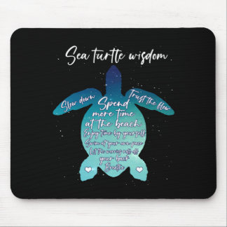 Mousepad Tartaruga marinha Sabedoria Mar Tartaruga Amor