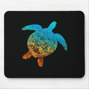 Mousepad Tartaruga Marítima Silhouette Earth Day And Ocean