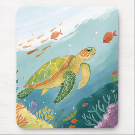 Mousepad Tartaruga Pintura