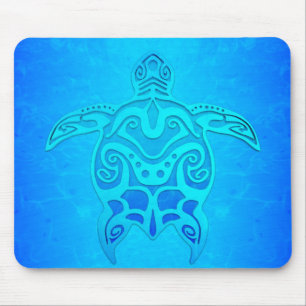 Mousepad Tartaruga tribal azul
